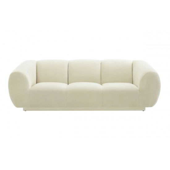 TOV Furniture Emmet Cream Velvet Sofa