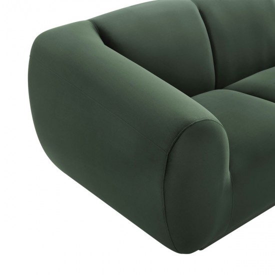 TOV Furniture Emmet Forest Green Velvet Sofa