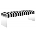 TOV Furniture Envy Paris Velvet/Acrylic Bench