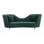 TOV Furniture Eva Forest Green Velvet Sofa