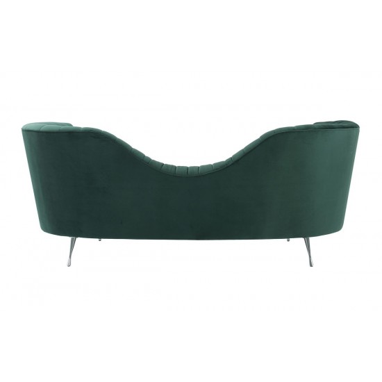 TOV Furniture Eva Forest Green Velvet Sofa