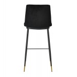 TOV Furniture Evora Black Velvet Counter Stool (Set of 2)