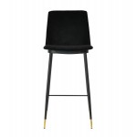 TOV Furniture Evora Black Velvet Counter Stool (Set of 2)