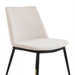 TOV Furniture Evora Cream Velvet Chair - Gold Legs (Set of 2)
