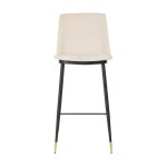 TOV Furniture Evora Cream Velvet Counter Stool (Set of 2)