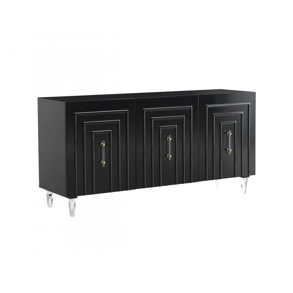 TOV Furniture Famke Black Lacquer Buffet