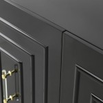 TOV Furniture Famke Black Lacquer Buffet