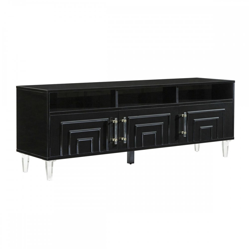 TOV Furniture Famke Black Media Console TOV Furniture Famke Black Media Console