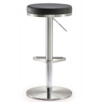 TOV Furniture Fano Black Stainless Steel Adjustable Barstool