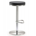 TOV Furniture Fano Black Stainless Steel Adjustable Barstool