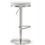 TOV Furniture Fano White Stainless Steel Adjustable Barstool