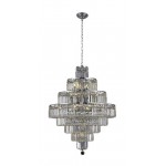 Elegant Lighting Maxime 18 Light Chrome Chandelier Clear Elegant Cut Crystal