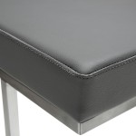 TOV Furniture Ferrara Grey Stainless Steel Barstool - Set of 2