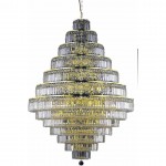 Elegant Lighting Maxime 38 Light Gold Chandelier Clear Swarovski Elements Crystal