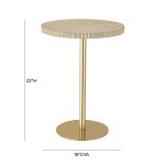 TOV Furniture Fiona Marble Side Table