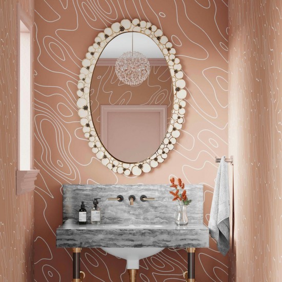 TOV Furniture Flor Handpainted Mirror