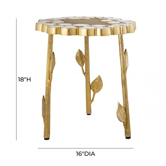 TOV Furniture Flor Handpainted Side Table