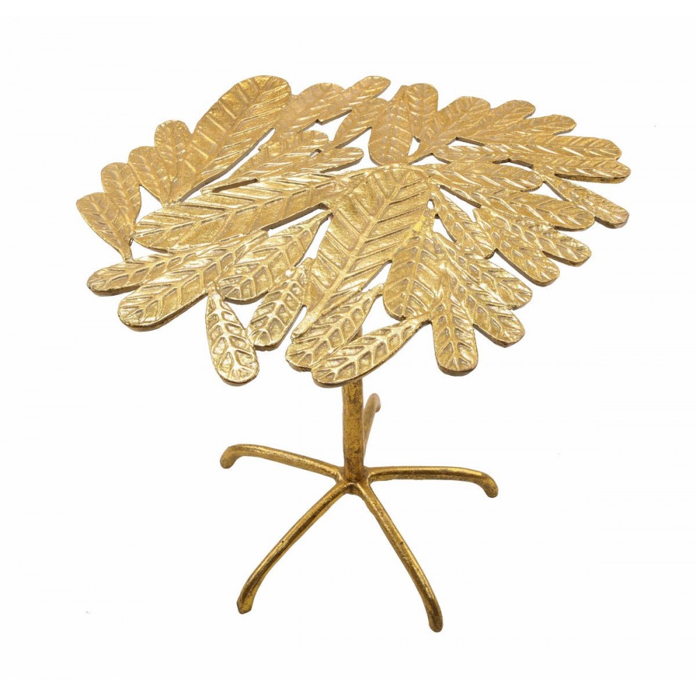 TOV Furniture Freesia Gold Side Table TOV Furniture Freesia Gold Side Table