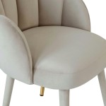 TOV Furniture Gardenia Light Grey Velvet Dining Chair