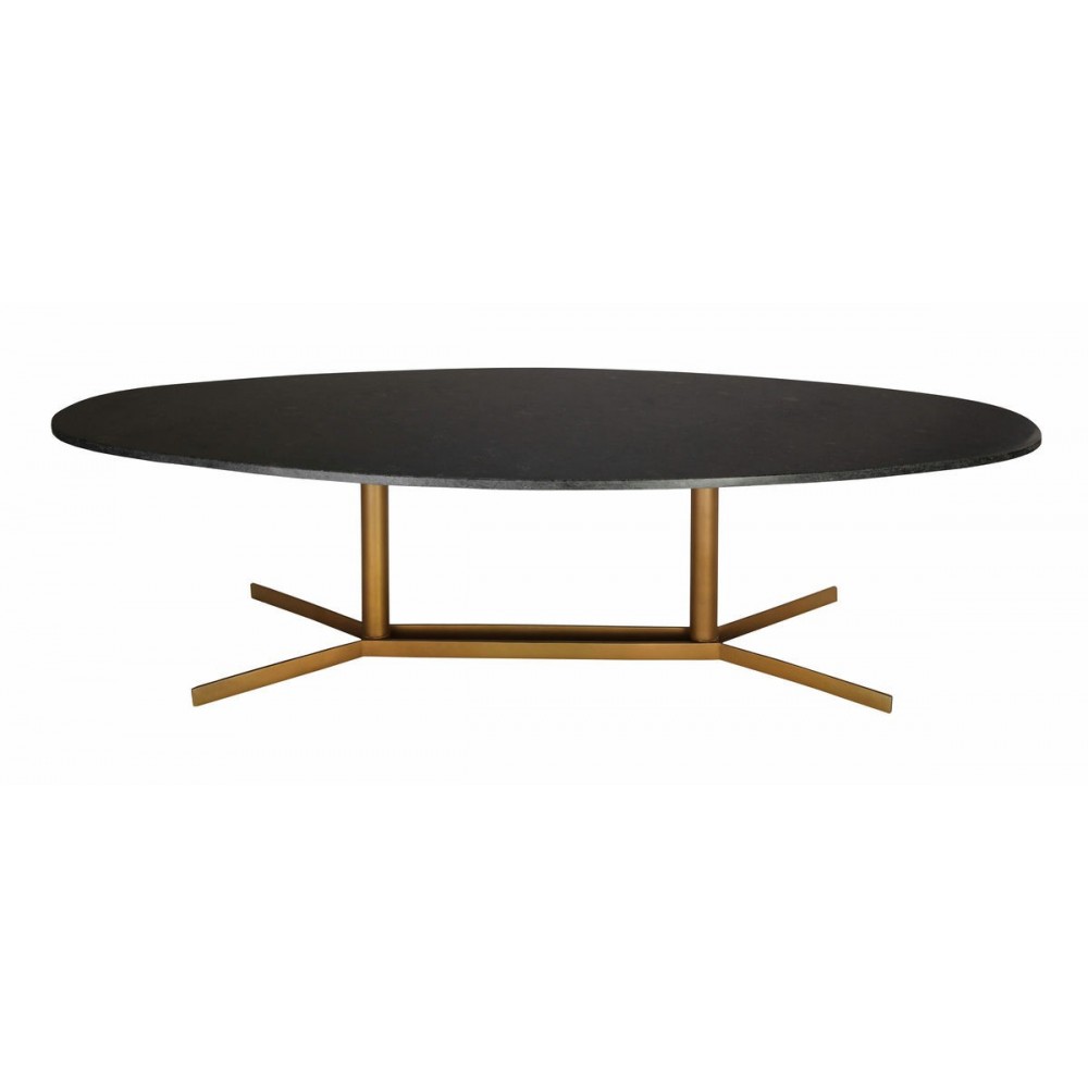 TOV Furniture Gemma Black Marble Coffee Table