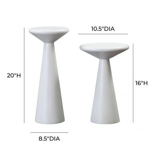 TOV Furniture Gianna Concrete Accent Tables - Set of 2