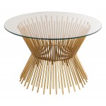 TOV Furniture Grace Glass Coffee Table