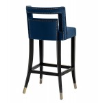 TOV Furniture Hart Navy Velvet Bar Stool