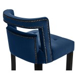 TOV Furniture Hart Navy Velvet Counter Stool