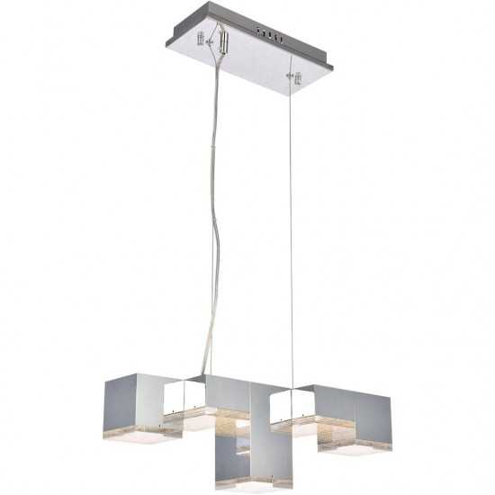 Elegant Lighting Glasgow 5 Light Chrome Pendant