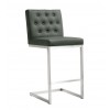 TOV Furniture Helsinki Grey Stainless Steel Counter Stool - Set of 2