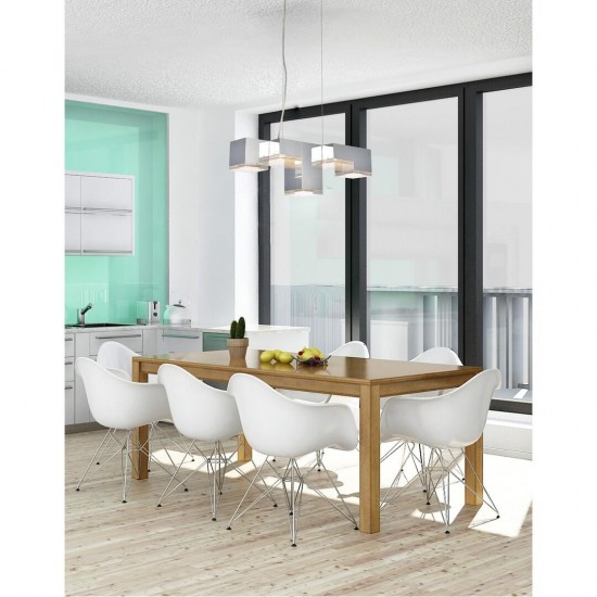 Elegant Lighting Glasgow 5 Light Chrome Pendant