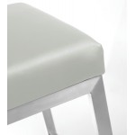 TOV Furniture Helsinki Light Grey Steel Counter Stool - Set of 2