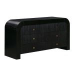 TOV Furniture Hump 6 Drawer Black Dresser