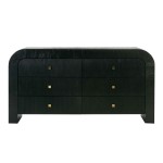 TOV Furniture Hump 6 Drawer Black Dresser