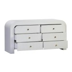 TOV Furniture Hump 6 Drawer White Dresser