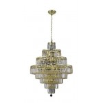 Elegant Lighting Maxime 18 Light Gold Chandelier Clear Swarovski Elements Crystal