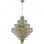 Elegant Lighting Maxime 18 Light Gold Chandelier Clear Swarovski Elements Crystal