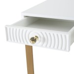 TOV Furniture Janie White Lacquer Desk