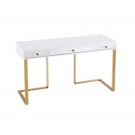 TOV Furniture Janie White Lacquer Desk