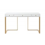 TOV Furniture Janie White Lacquer Desk