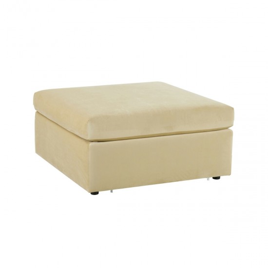 TOV Furniture Jessie Champagne Velvet Modular Ottoman