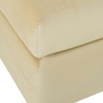 TOV Furniture Jessie Champagne Velvet Modular Ottoman