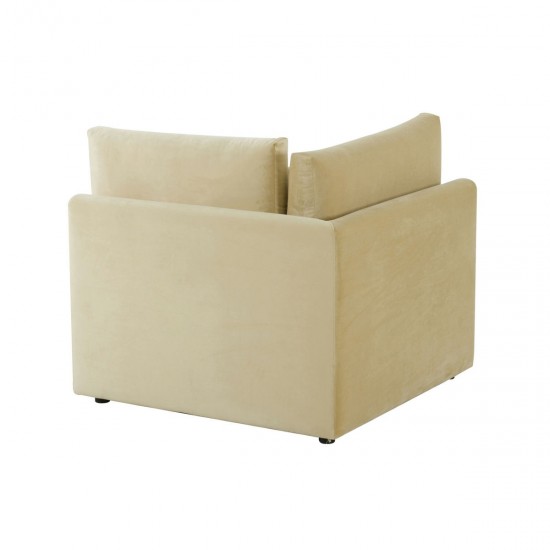 TOV Furniture Jessie Champagne Velvet Modular Ottoman