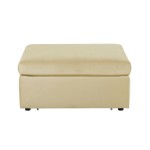 TOV Furniture Jessie Champagne Velvet Modular Ottoman