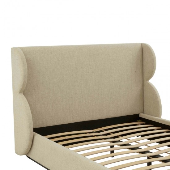 TOV Furniture Jibriyah Beige Tweed Bed in King