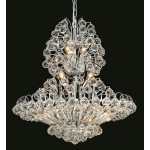 Elegant Lighting Sirius 14 Light Chrome Chandelier Clear Elegant Cut Crystal