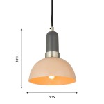 TOV Furniture Juku Blush/Grey Small Pendant