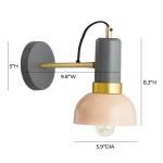 TOV Furniture Juku Blush/Grey Wall Sconce