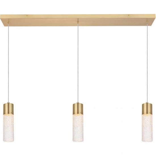 Elegant Lighting Constellation 3 Light Gold Led Pendant