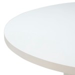 TOV Furniture Kali 55" White Round Dining Table